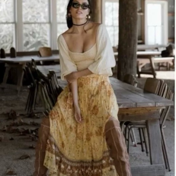 Spell Mystic Maxi Skirt, Size Medium, Sunflower - Picture 2 of 14